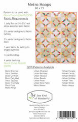 Metro Hoops Quilt Pattern - 60" x 75" - SKW403