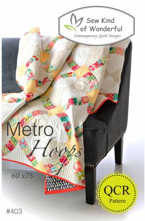 Metro Hoops Quilt Pattern - 60" x 75" - SKW403
