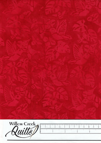 Honeycomb Batik - Humming Bird Nectar - Red - 112206355