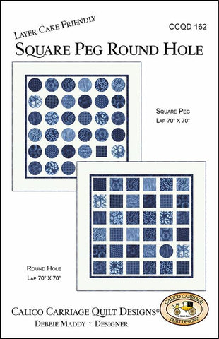 Square Peg Round Hole pattern - 70" x 70" - CCQD 162