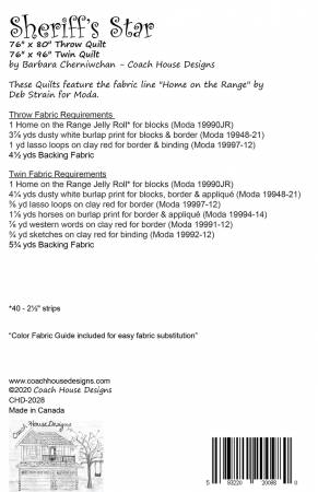Sherriff's Star pattern - CHD-2028 - P02028