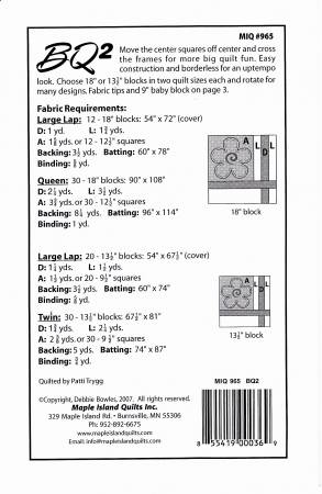 BQ2 - Makes 4 Sizes - MIQ965
