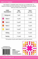 Burn Bright Pattern - 40" x 40"and/or 64" x 64" - MM-007