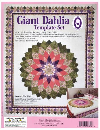 Giant Dahlia Template Set - MM8949