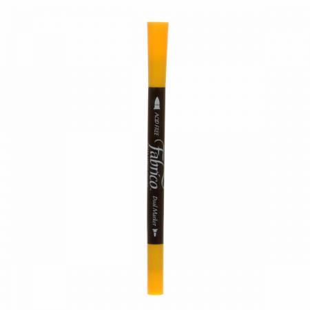Fabrico Dual Marker Dual Tip Pen Brush/Bullet Tip - Lemon Yellow - PF000-111