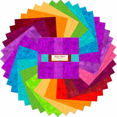 10in Squares Magic Colors 42pcs/bundle -Q512-14-512
