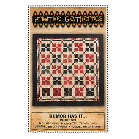 Rumor Has It Pattern - 68" x 68" or 77" x 77" - P6010