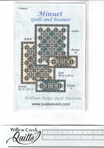 Minuet Quilt and Runner pattern - PTN 2675
