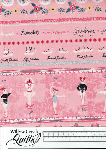 Bella Ballerina - Pink Novelty Stripe - 5368-22