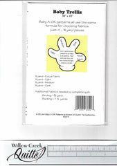 Baby A-OK - Baby Trellis pattern - 5 yard patterns - WBAOK04