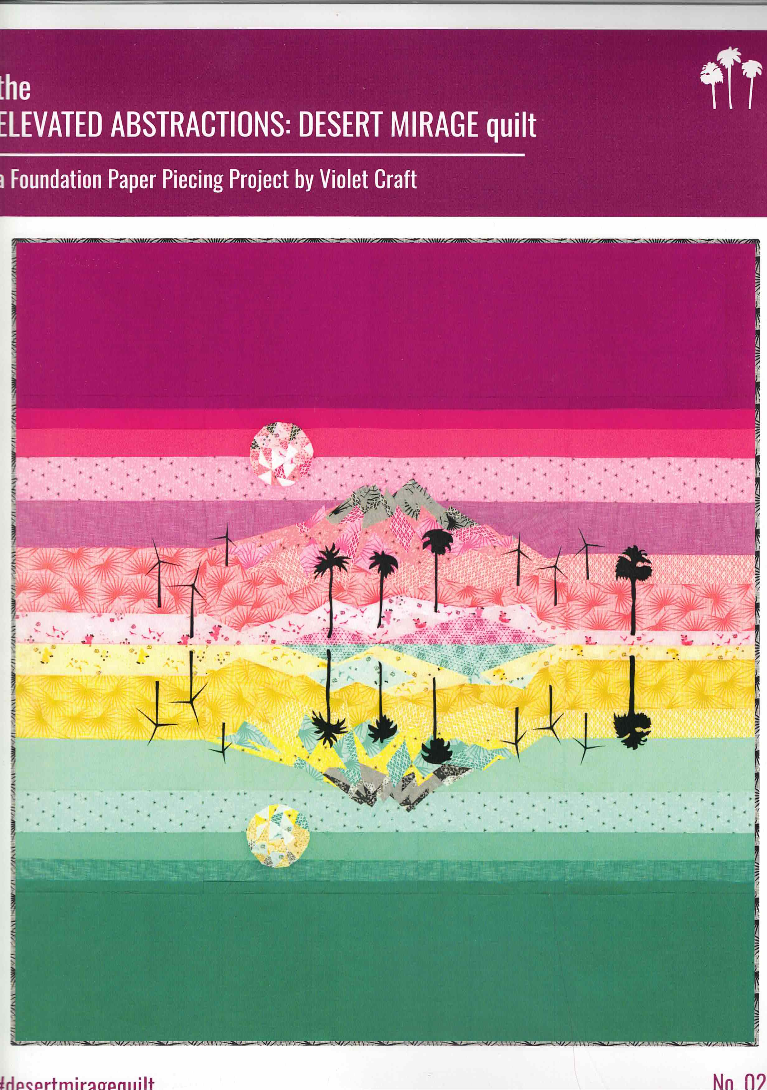 The Elevated Abstractions: Desert Mirage Quilt pattern - 023