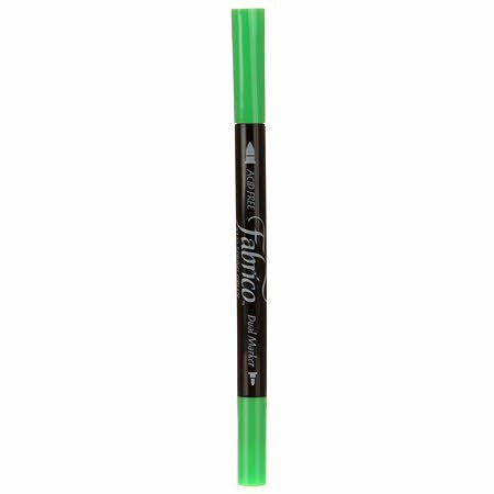 Fabrico Dual Marker Dual Tip Pen Brush/Bullet Tip - Spring Green - PF000-122