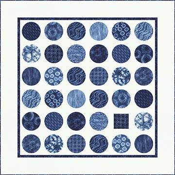 Square Peg Round Hole pattern - 70" x 70" - CCQD 162