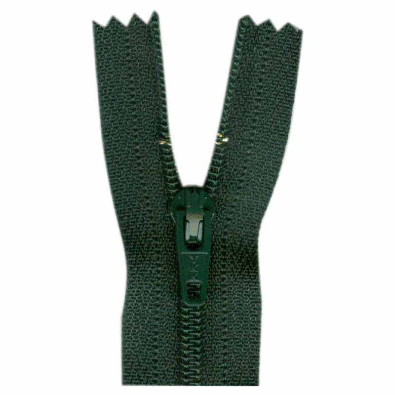 Closed End Zipper - Forest Green - 7" (18cm)