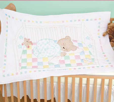 Snuggle Teddy Crib Quilt Top # 4060-452