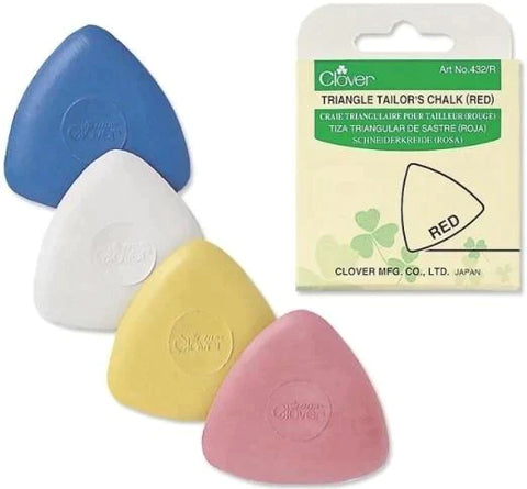 Clover Triangle Tailor's Chalk 432 - Red