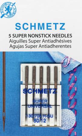 Schmetz Super Nonstick Needle 5ct, Size 80/12 - 4502