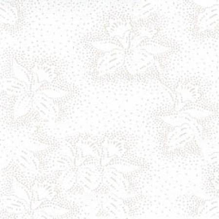 White on White Medium Flowers - 46261-WW