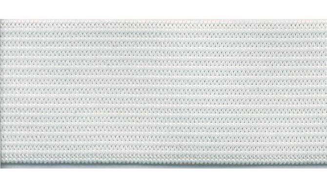 Remnant 10 Mtrs - Knitted Elastic - White - 1/8"(3mm) - per meter - B6-1/8