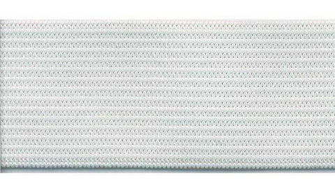 Remnant 10 Mtrs - Knitted Elastic - White - 1/8"(3mm) - per meter - B6-1/8