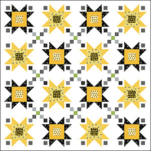 Bee Happy - Buzzy Bees - Quilt Kit - 80" x 80" Binding Included