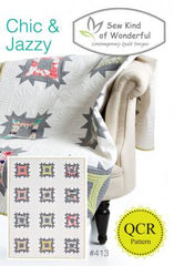 Chic & Jazzy Quilt Pattern - 53" x 70" - 413