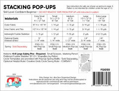 Stacking Pop-Ups Pattern - 5 sizes - FQG122