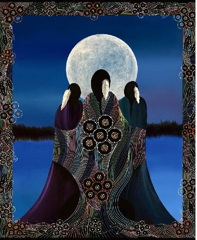 Full Moon Rising Panel By Betty Albert - BA-0001M