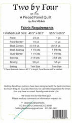 Two By Four- A Pieced Panel Quilt Pattern - QR1136
