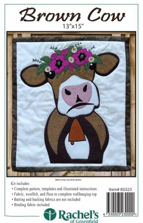 Brown Cow Wall Quilt Kit - RK0323