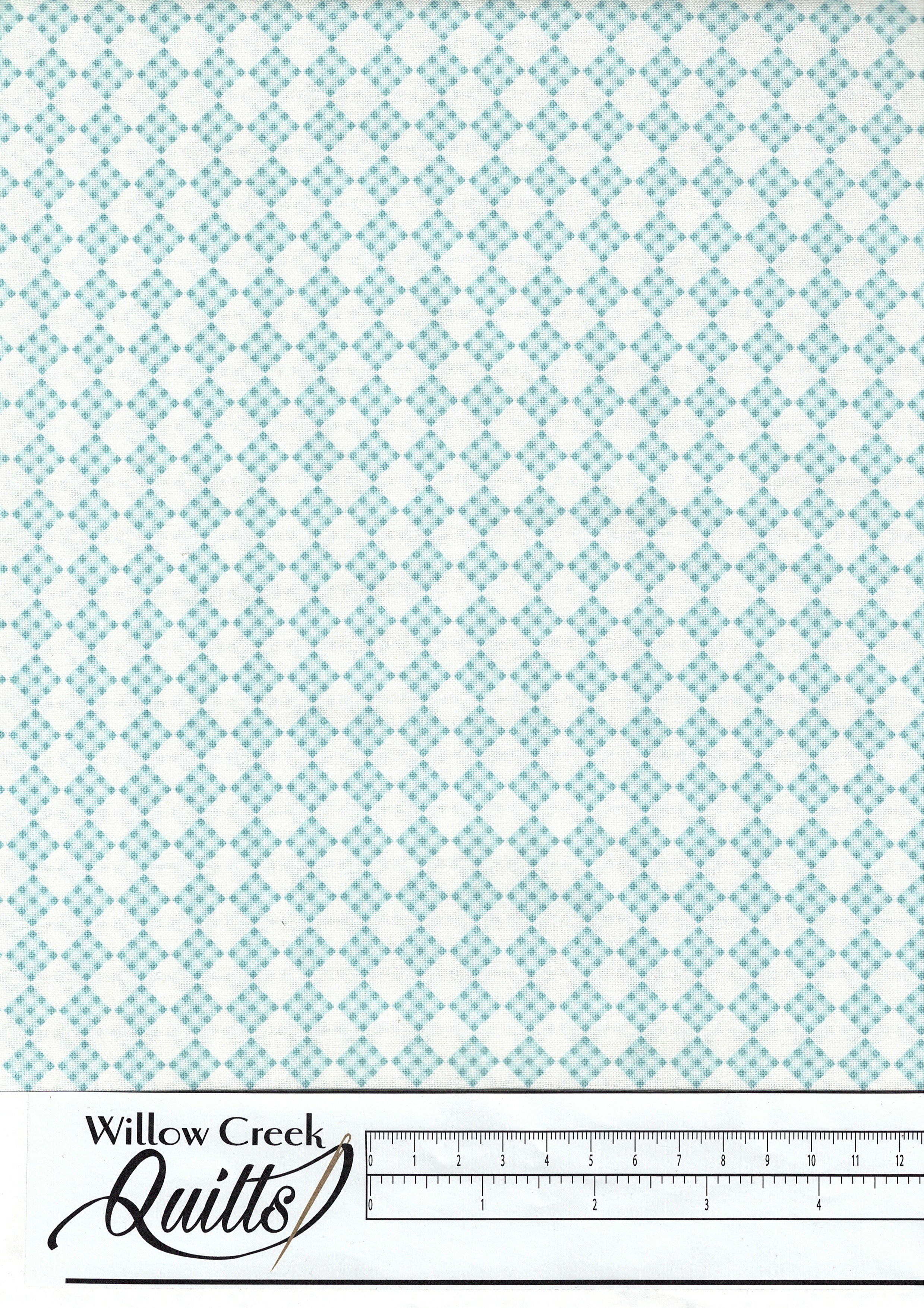 Welcome Spring - Plaid - Teal - A409-T