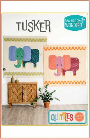 Quittles - Tusker - Quilt Pattern - 54" x 54"