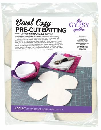 Bowl Cozy Pre-Cut Batting 8ct - TGQ036