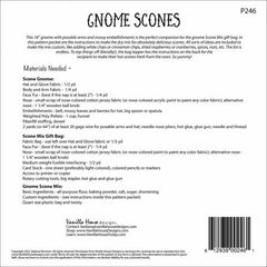 Gnome Scones Pattern 18" - P246