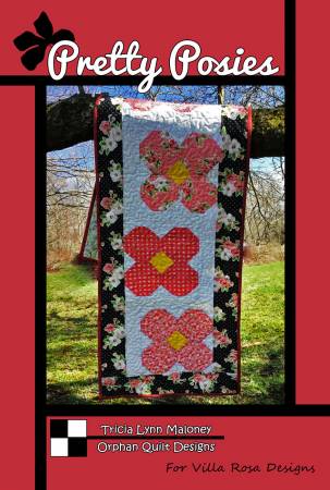 Pretty Posies - Postcard Pattern - Table Runner 16" x 60" - VRDOQ061