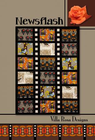 Newsflash - Postcard Pattern - Quilt 41" x 56" - VRDRC252