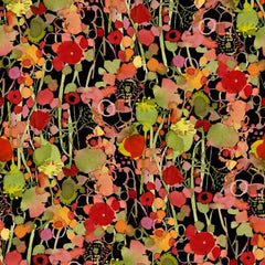 Poppy Dreams - Y3992-3D - Black Berries & Buds Digital