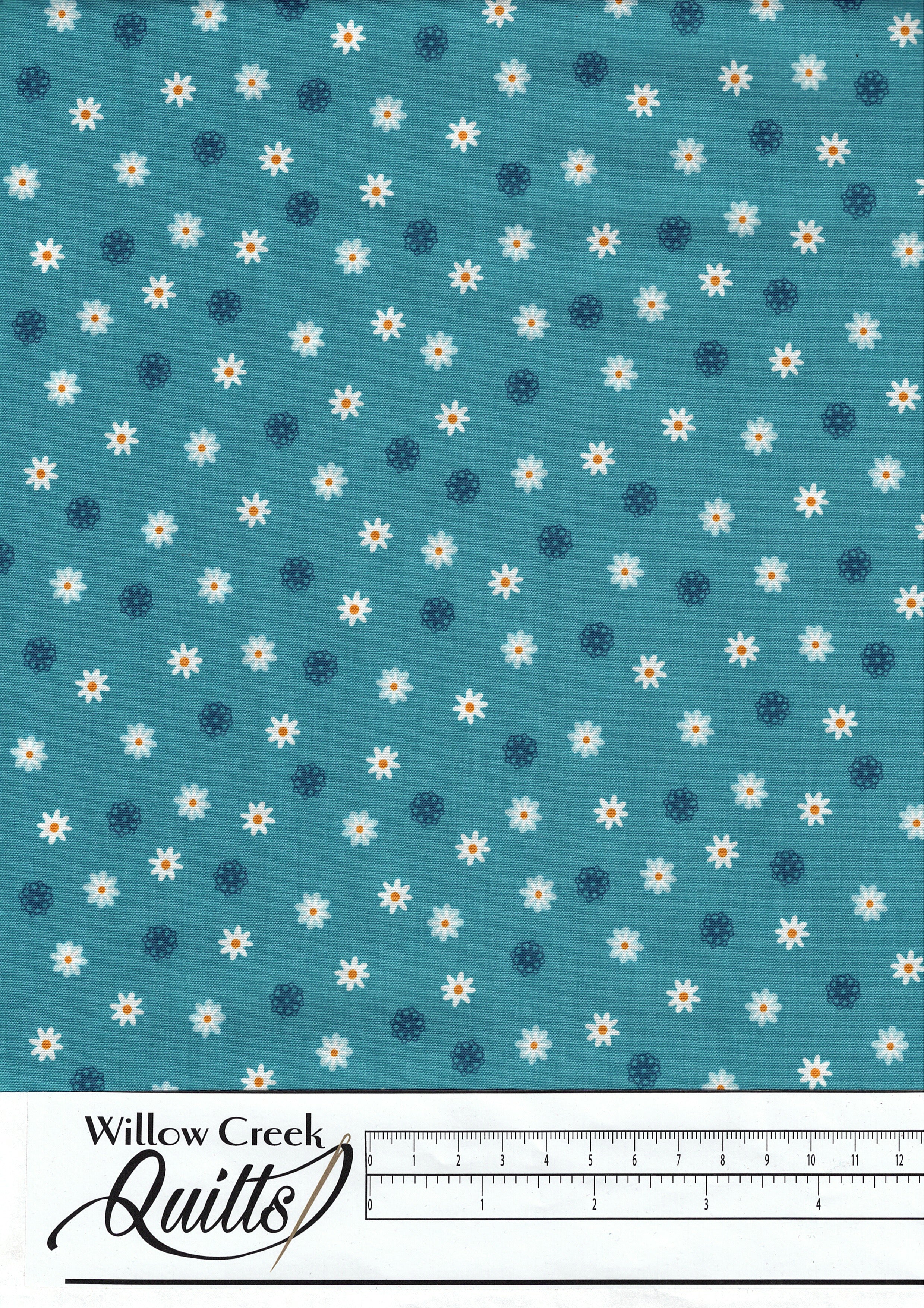 Blossom Hollow - Daisies Teal - 13616-54