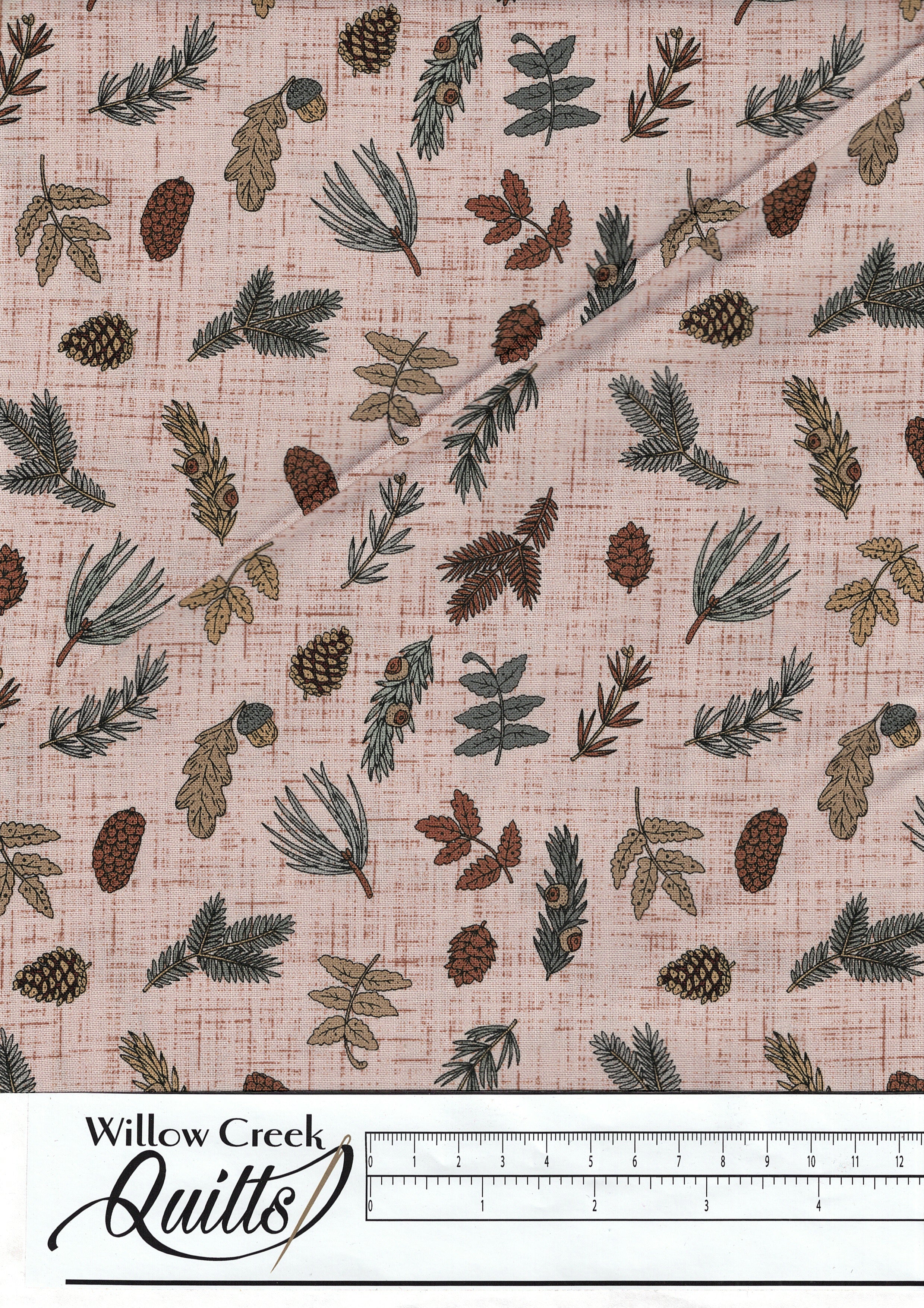 Mountains Calling - Taupe- Pine Cones - 90686-14
