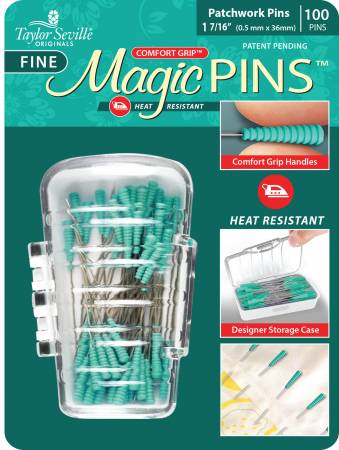 Magic PIns - Tailor Mate Fine Patchwork pins - 0.5mm x 36mm (1 7/16") - 100 pins