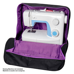 Sewing Machine Tote Bag - Black and Purple - 17 1/4″ x 7 7/8″ x 15″ - 3025897
