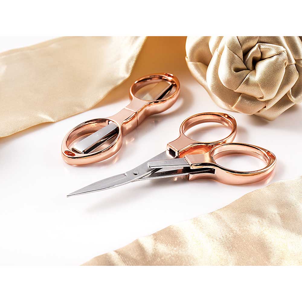 Rose Gold Folding Scissors - 3616039