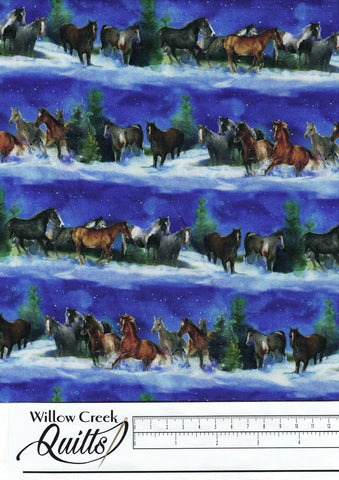 Snowfall on the Range - Midnight Horses - 19283 - Blue
