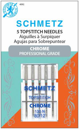Schmetz Chrome Topstitch Needle - Size 80/12 - 4092