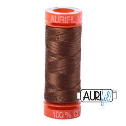Aurifil Thread - 2372 - Dark Antique Gold - 50wt - Small Spool