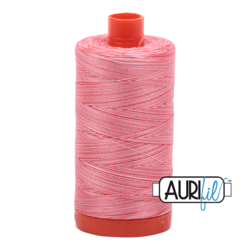 Aurifil Thread - 4250 - Flamingo Variegated - 50wt - Large Spool