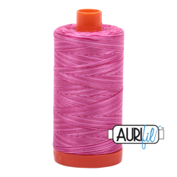 Aurifil Thread - 4660 - Pink Taffy Variegated - 50wt - Large Spool