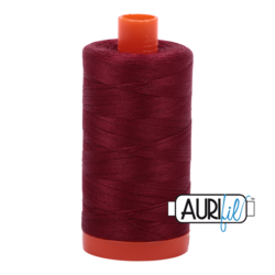 Aurifil Thread - 2460 - Dark Carmine Red - 50wt - Large Spool