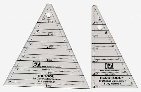 Tri-Recs Triangle Rulers 6 1/2" - 8823753 A