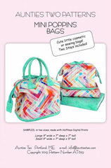 Mini Poppins Bags Pattern With Stays - AT629